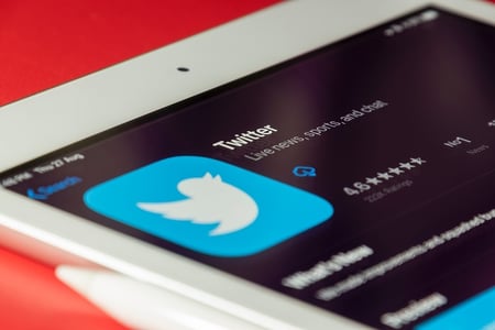 écran avec Twitter ads