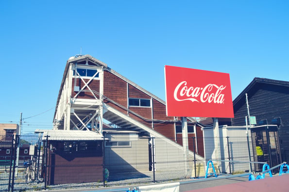 Image vectorielle Coca Cola sur un panneau publicitaire