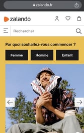 Moteur de recherche interne Zalando