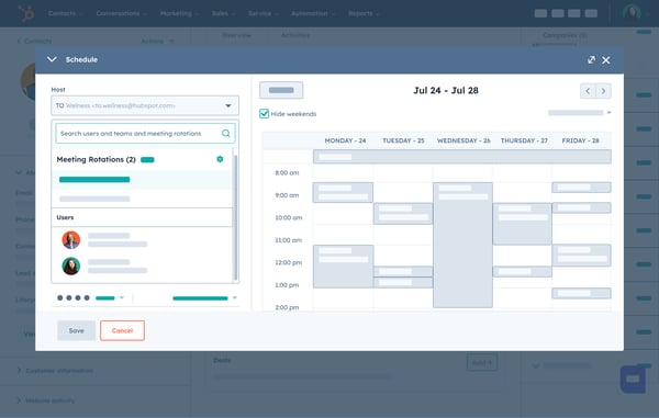 Outil de planification HubSpot