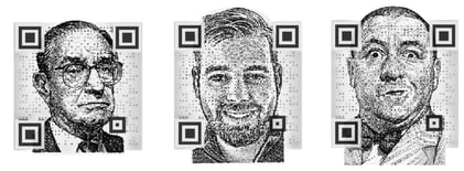 Conception de code QR en demi-teinte