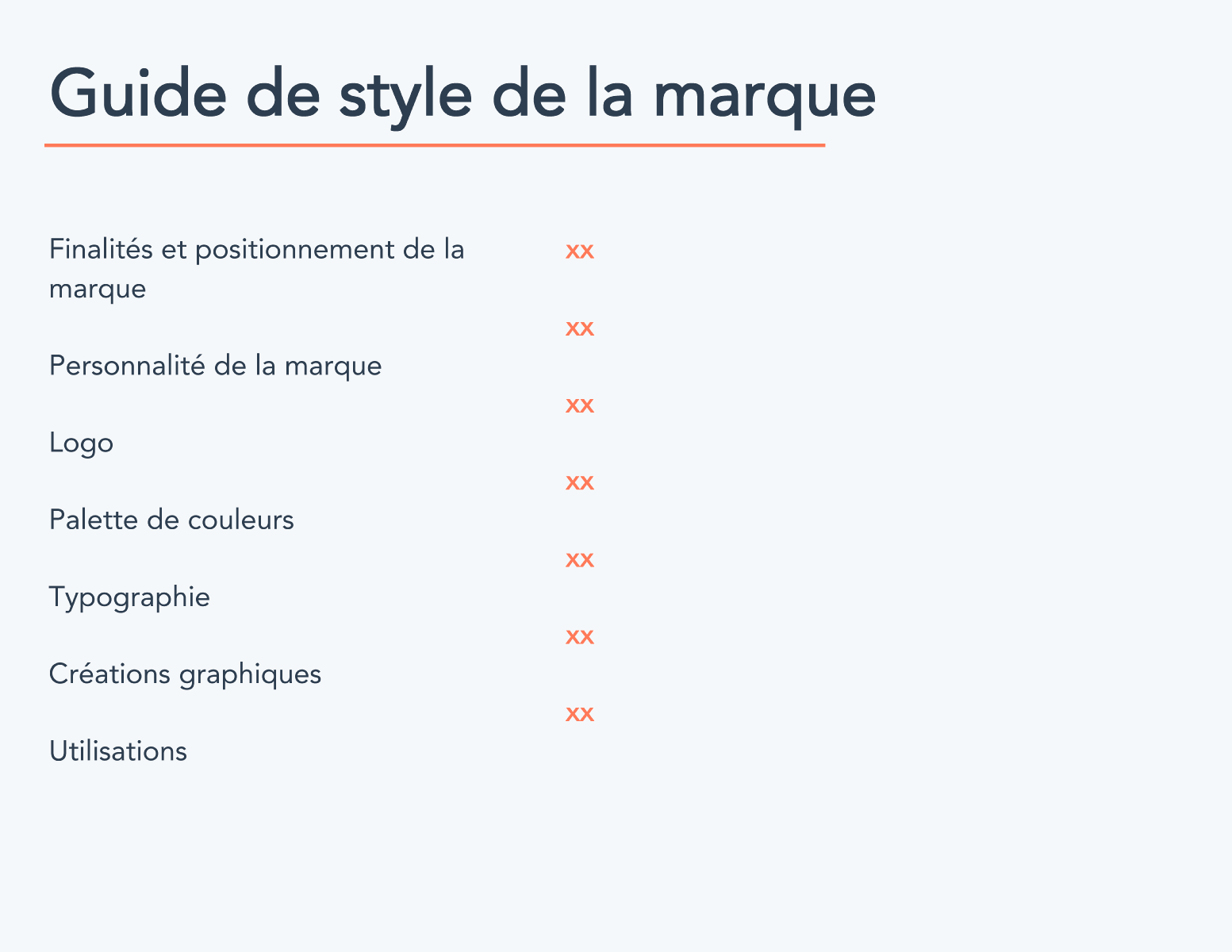 modèle de guide de style