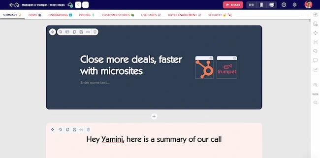 trumpet, outils de développement des ventes