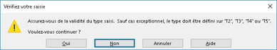 verification de saisie excel