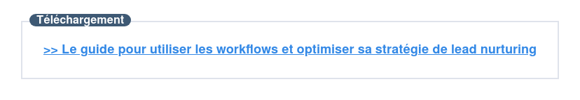 Téléchargez cet e-book sur l'utilisation des workflows pour votre lead nurturing