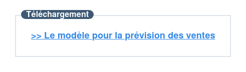 Téléchargez votre modèle de prévision de vente