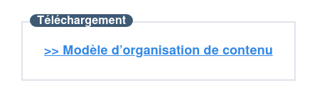 Modèle gratuit d’organisation pour votre contenu