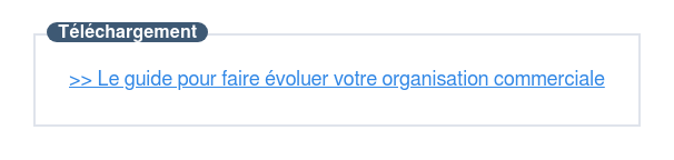 Téléchargez cet e-book pour faire évoluer votre organisation commerciale en 2019