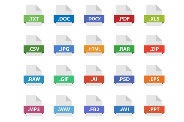 Différents types de fichiers images