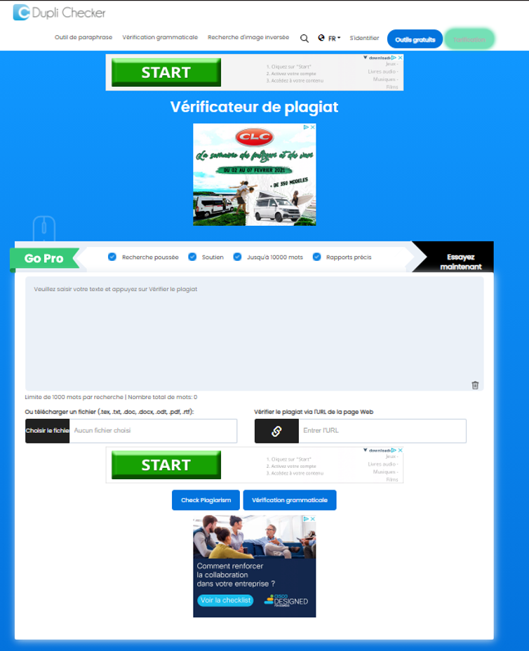Logiciel anti plagiat DupliChecker