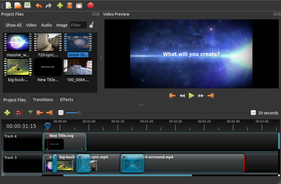 Logiciel OpenShot Video Editor