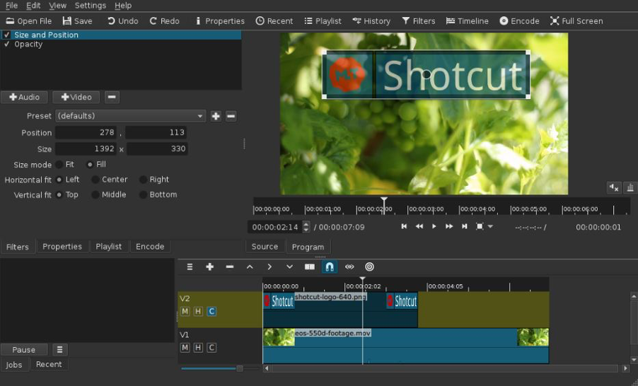 Logiciel Shotcut