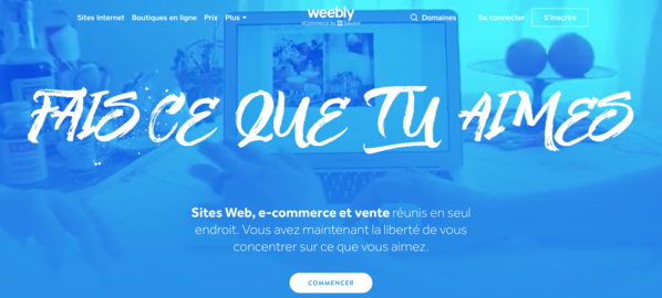 Landing page Weebly