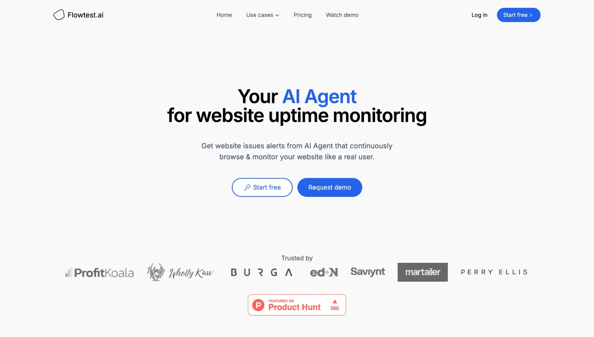 monitoring IA site web : flowtest.ai