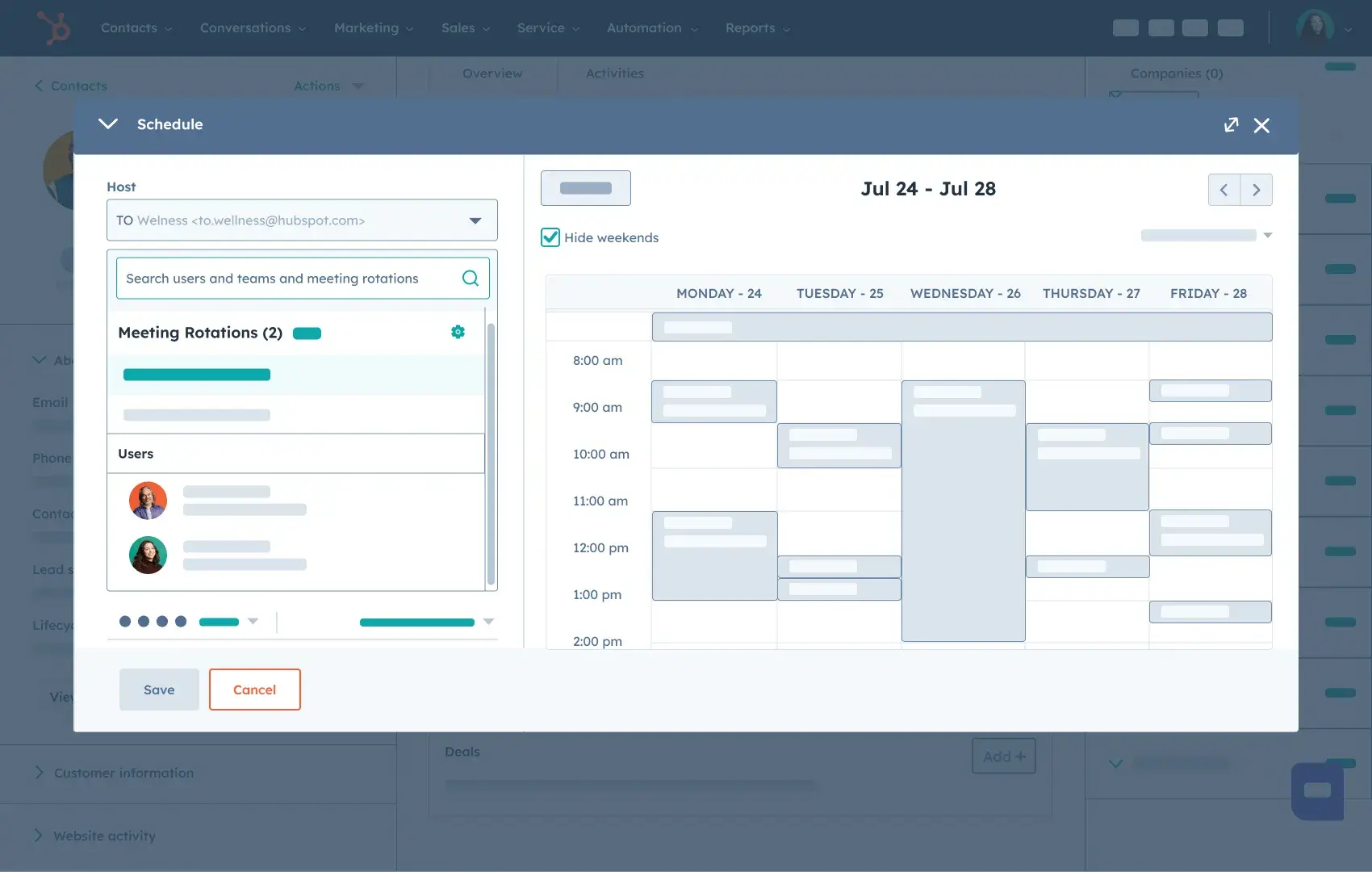 Fonctionnalités CRM&nbsp;: planification de rendez-vous dans HubSpot