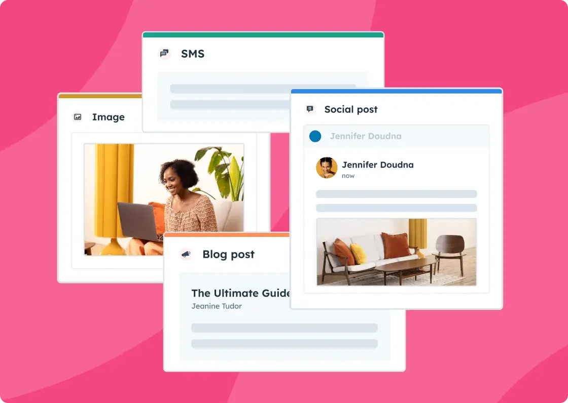 fonctionnalités crm, répertoire de contenu