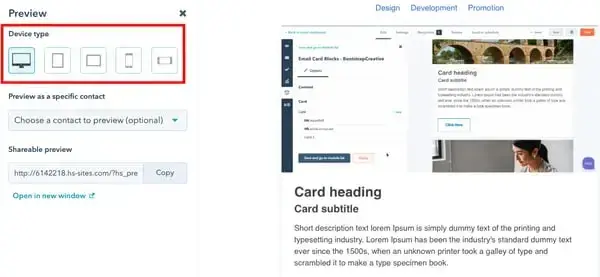 E-mails adaptatifs pour mobile de HubSpot&nbsp;; interface d'e-mail marketing pour les cabinets de conseil