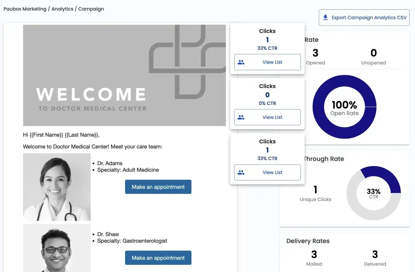 e-mail marketing pour le secteur de la santé&nbsp;: Paubox Marketing