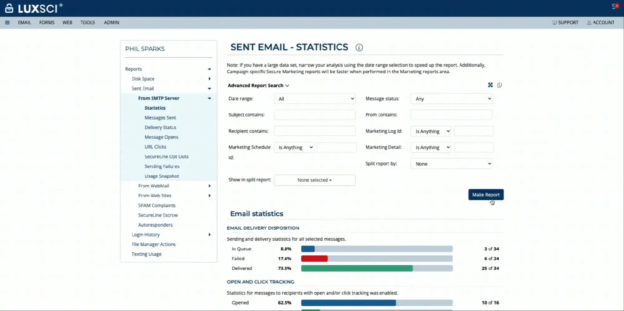 e-mail marketing pour le secteur de la santé&nbsp;: LuxSci