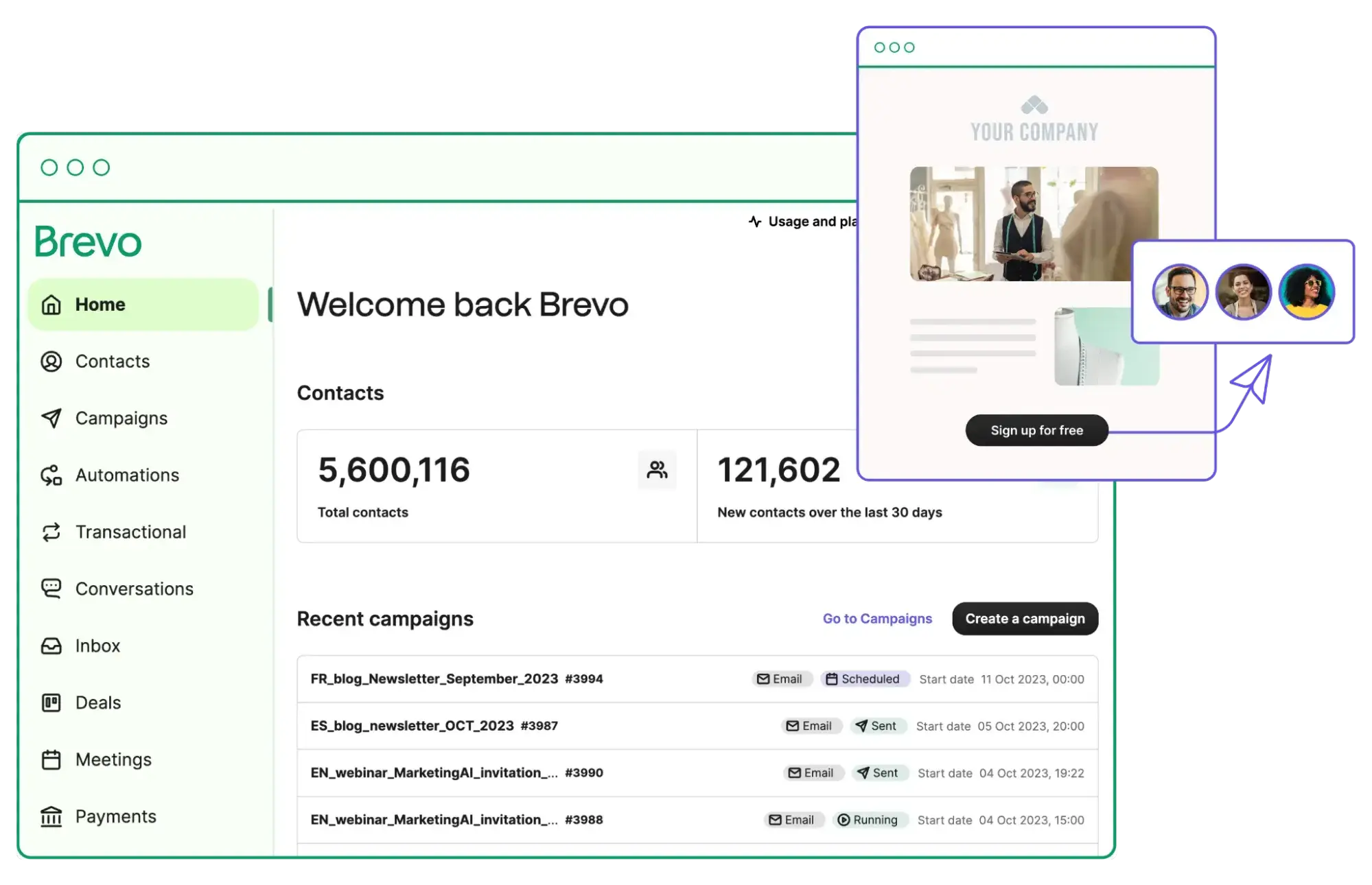e-mail marketing Brevo