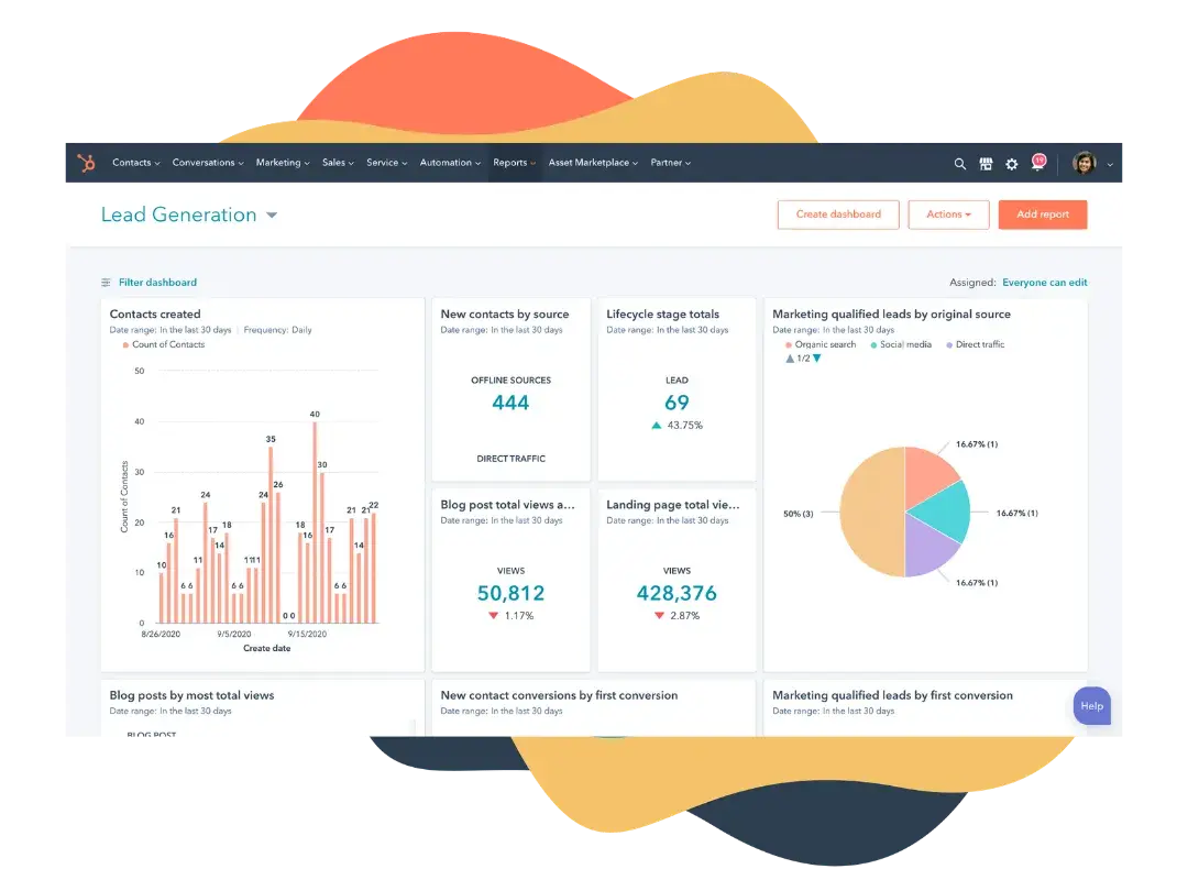 e-mail marketing pour la gestion immobilière&nbsp;: Marketing Hub de HubSpot