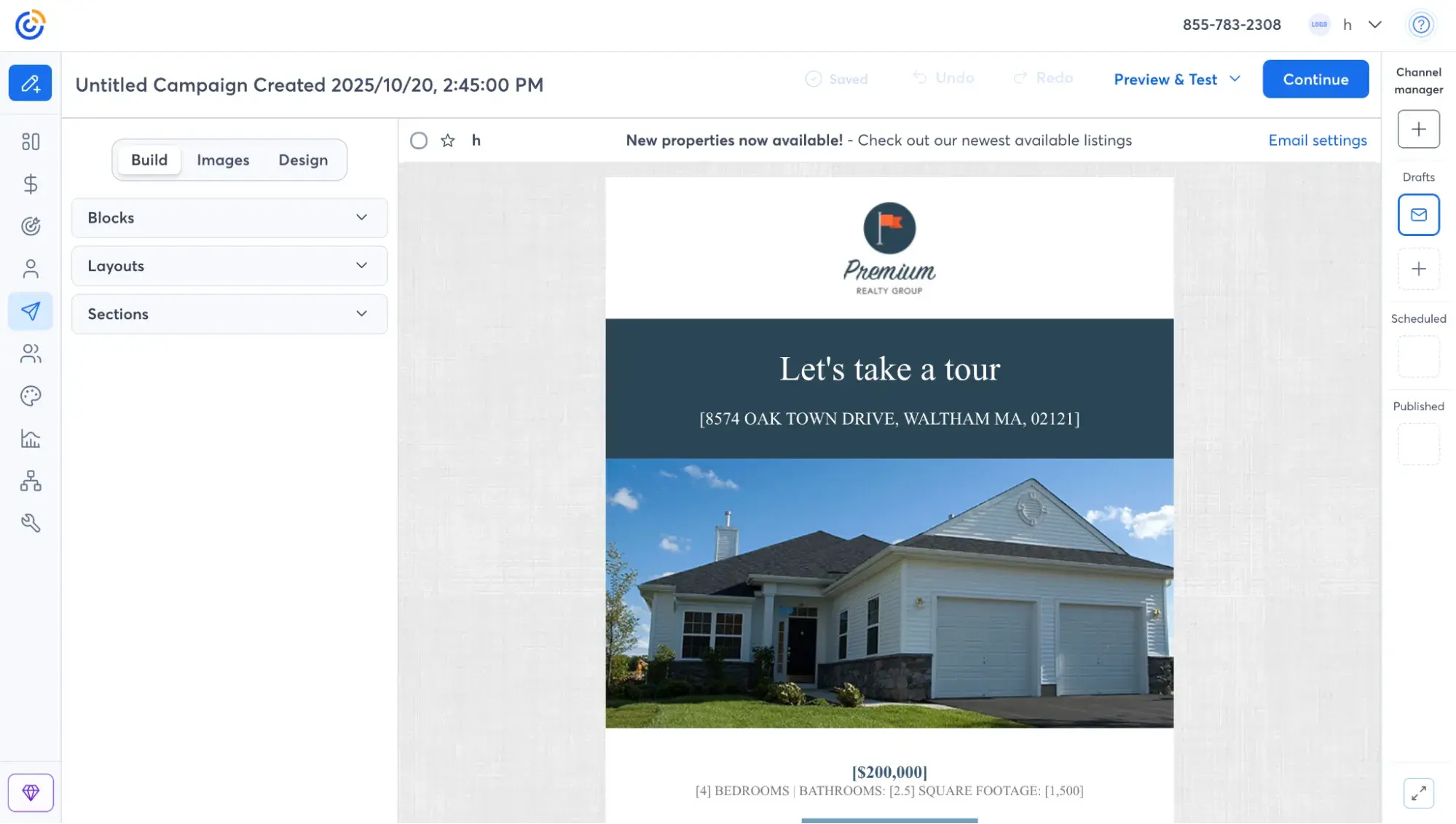 e-mail marketing pour la gestion immobilière : Constant Contact