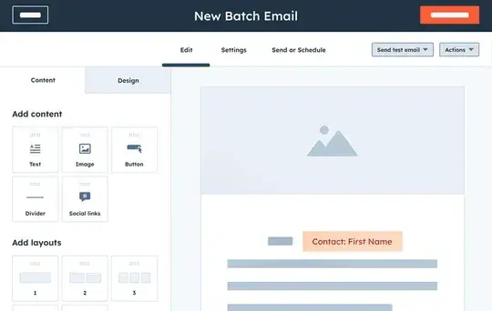 Tableau de bord HubSpot e-mail marketing - Éditeur en glisser-déposer et modèles de campagnes immobilières]