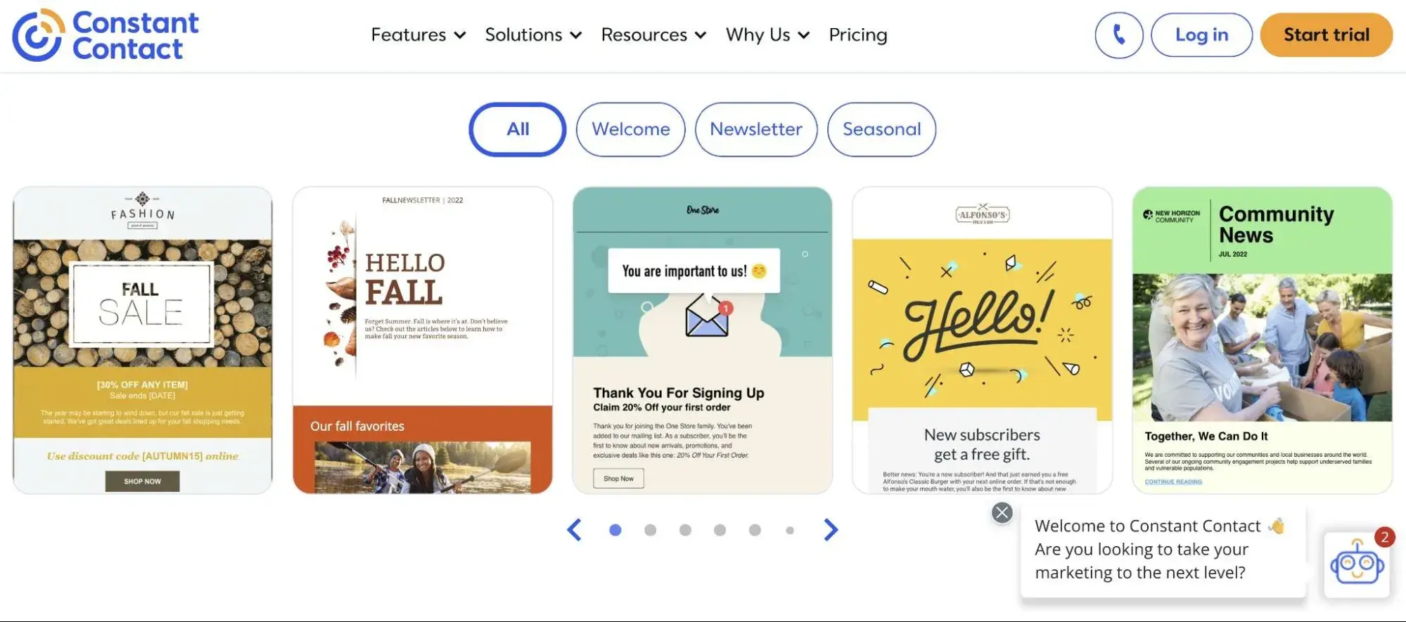 e-mail marketing de Constant Contact