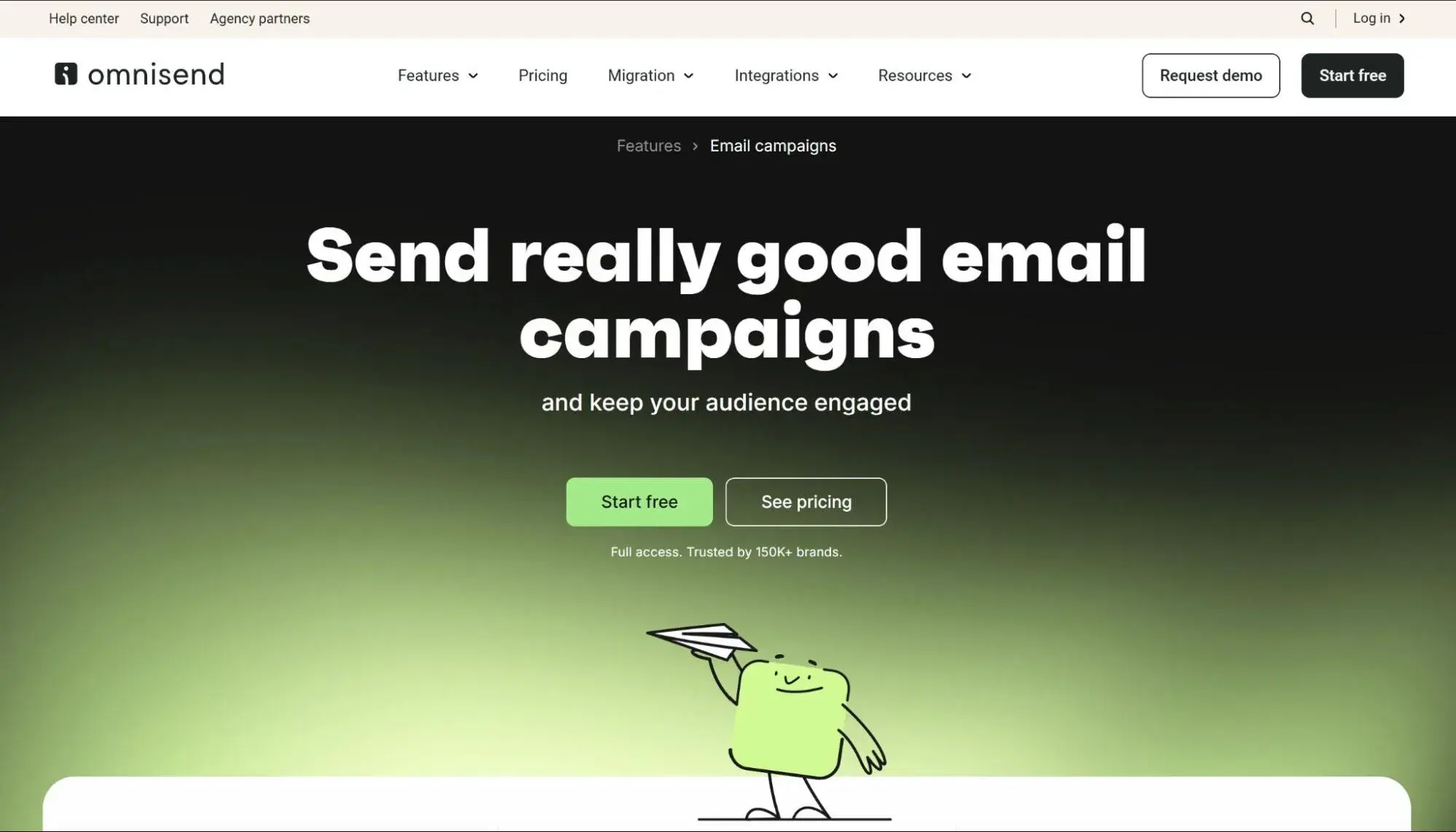 e-mail marketing d'Omnisend