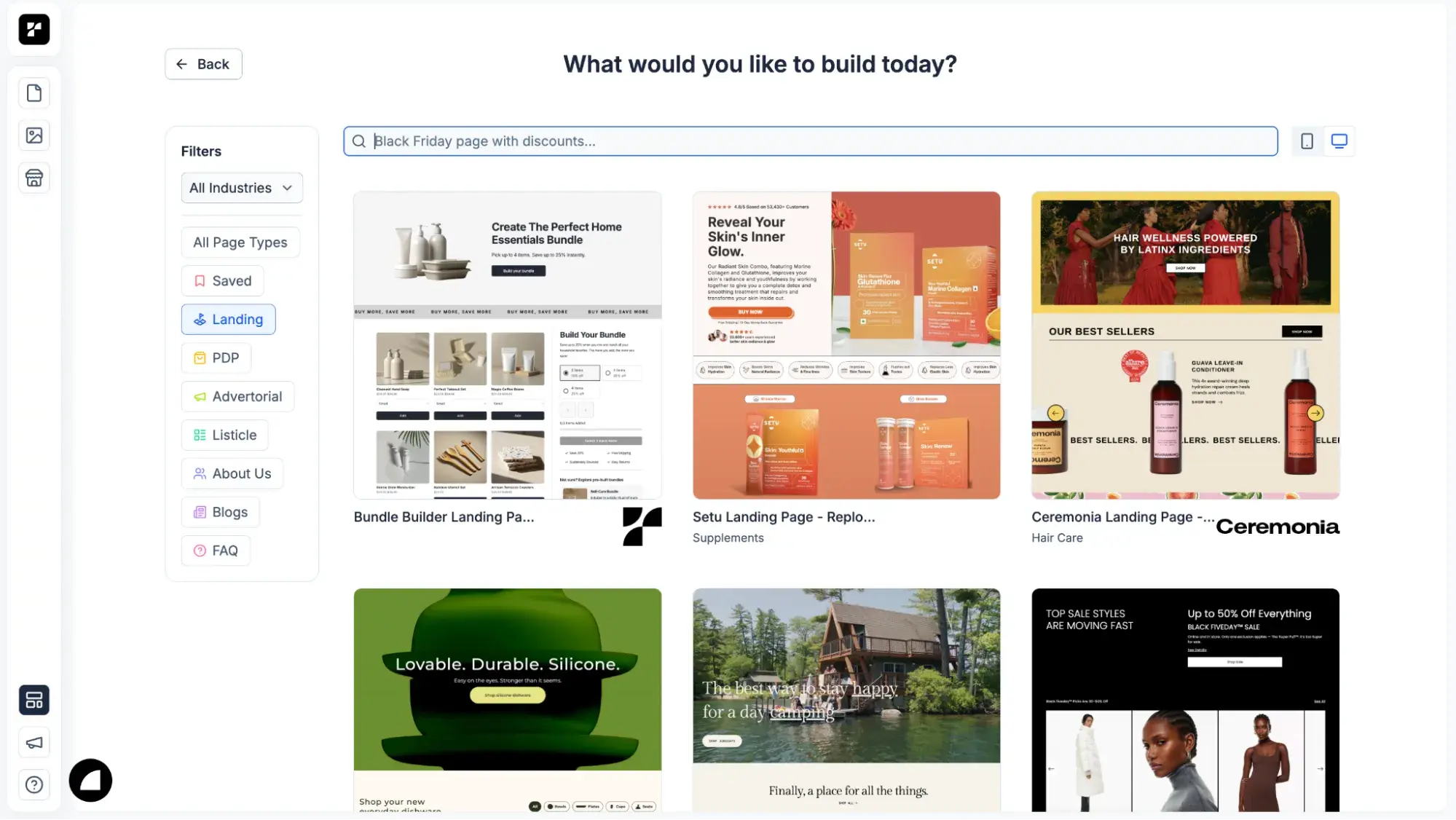 créateur de landing pages ia : replo