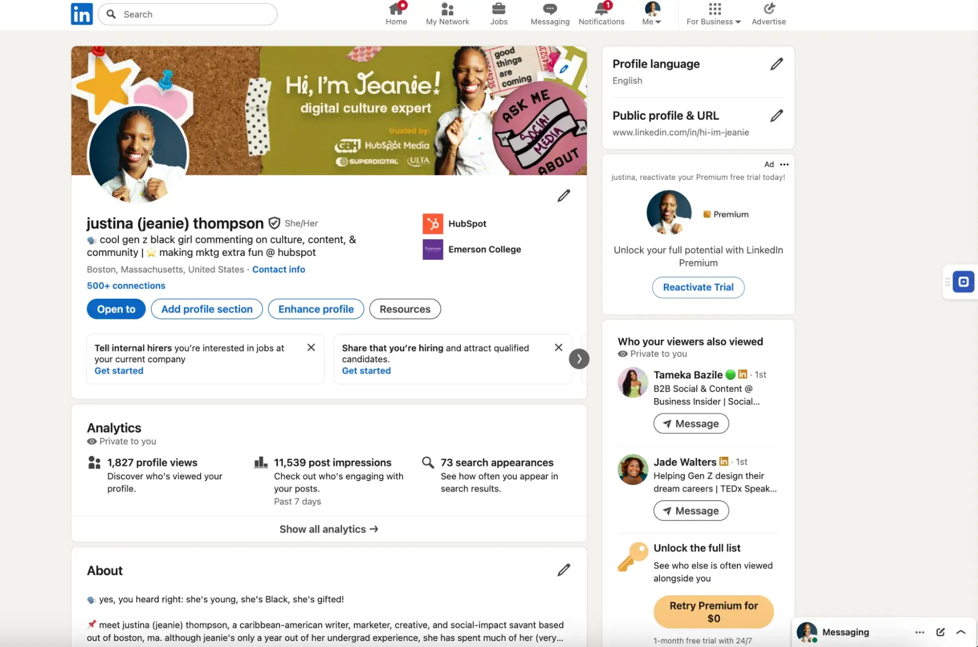 capture d'écran de l'interface utilisateur de LinkedIn, illustrant l'approche de LinkedIn au loop marketing