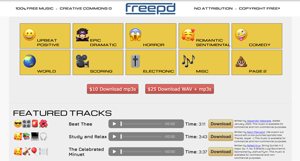 Musique libre de droit - FreePD