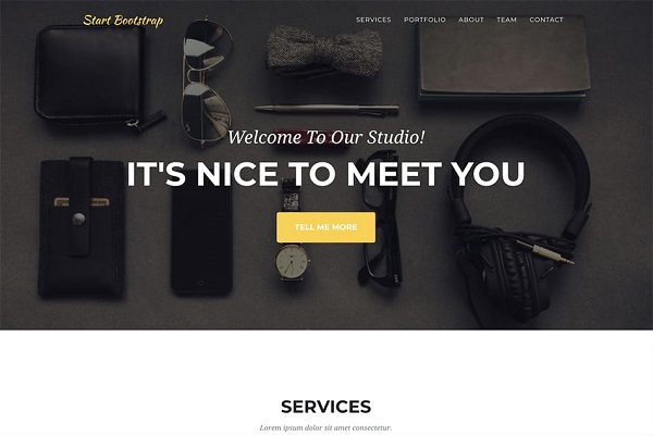 template bootstrap Agency