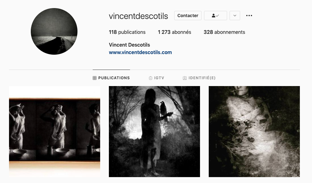black and white instagram feed