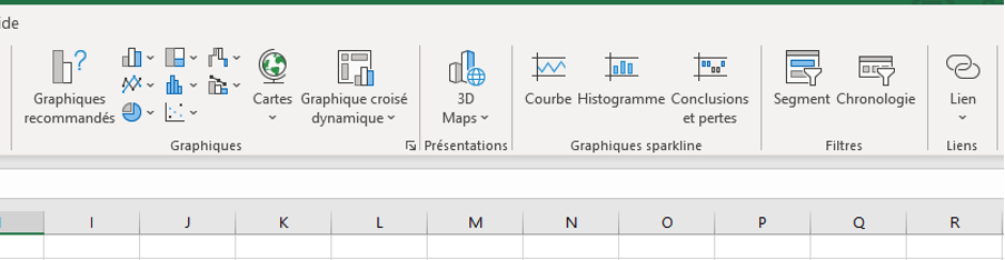 Choix du type de graphique Excel