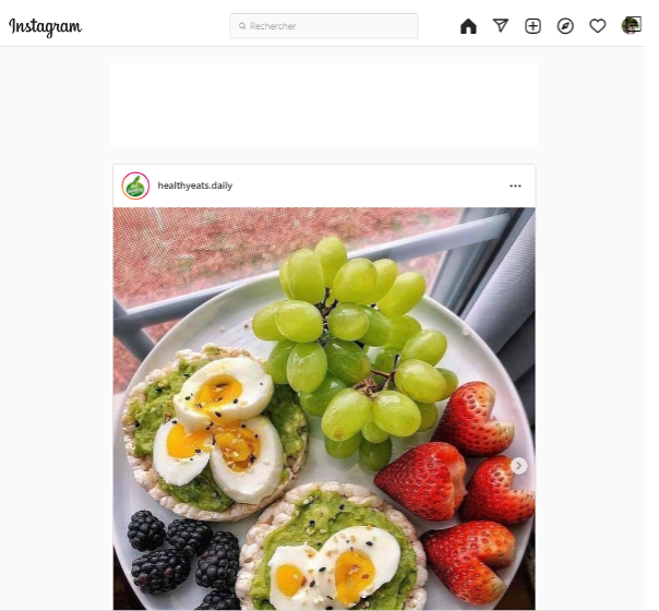 Feed Instagram sur PC