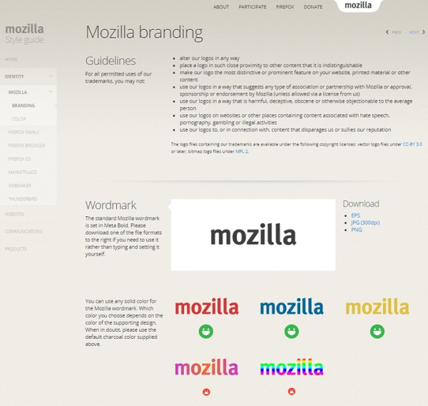 Guide de style Mozilla