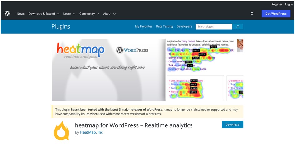 Heatmap for WordPress