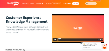 Livepro améliore l'expérience client grâce à une base de connaissances complète