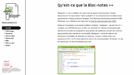 Notepad ++ free source code editor