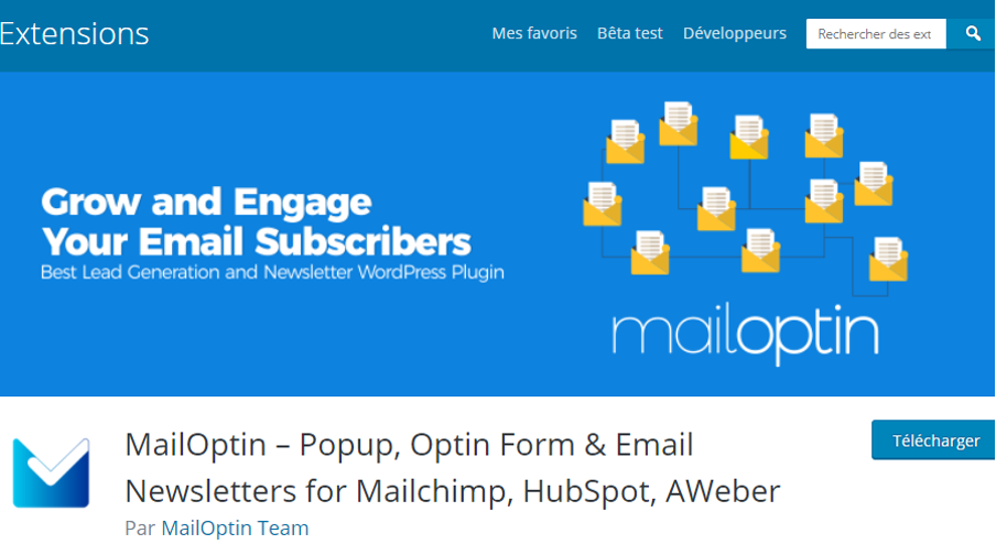 Plugin newsletter MailOptin