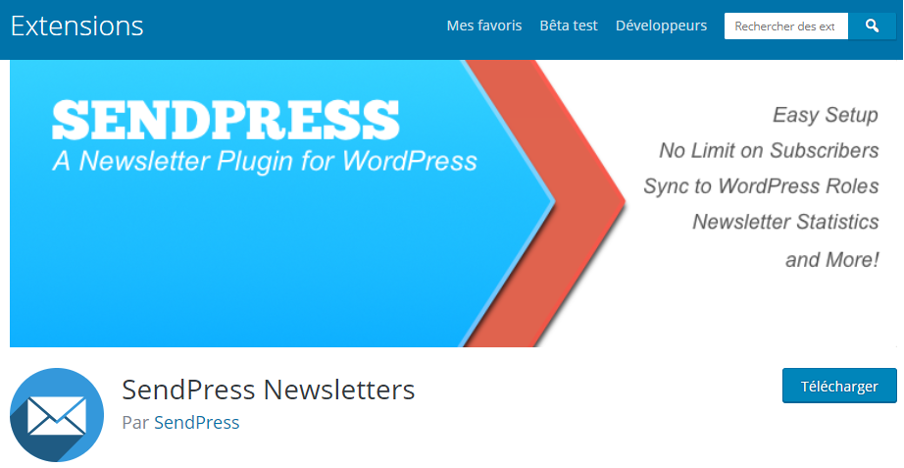 Plugin newsletter SendPress
