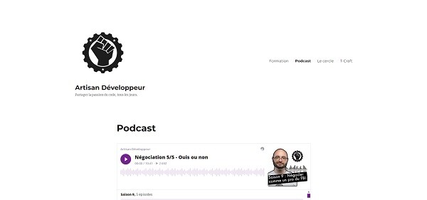 Podcast dev - Artisan Développeur