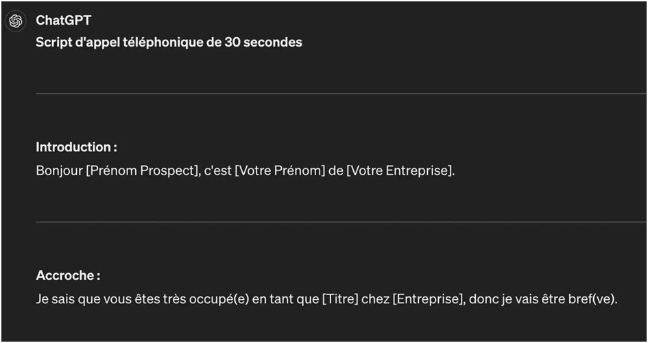 Rédiger un script d'appel téléphonique personnalisé