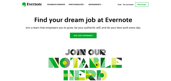 evernote career site