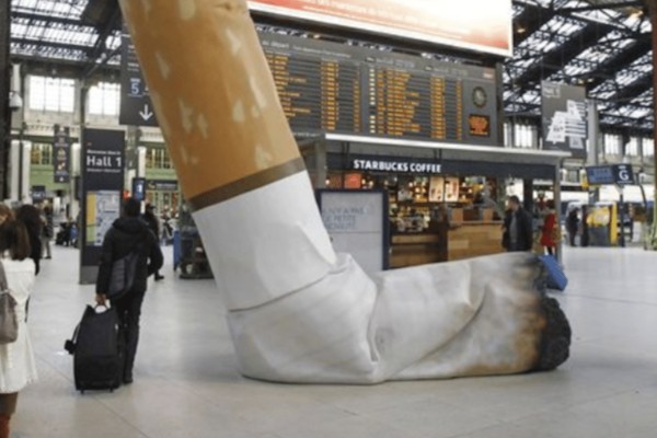 exemple de nudge marketing : gare de lyon