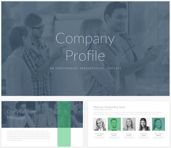 template PowerPoint company profile