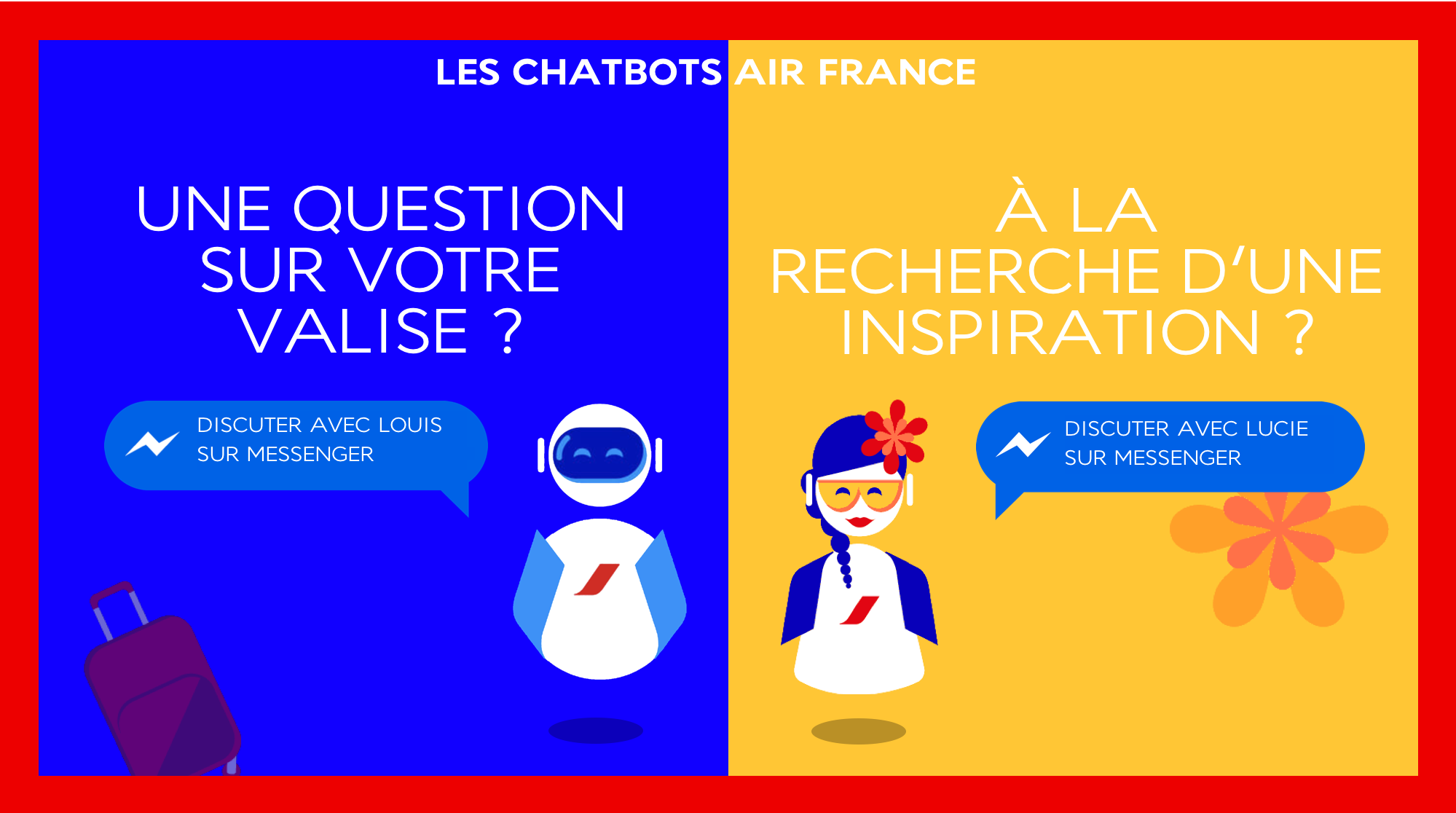 example of the air france chatbot