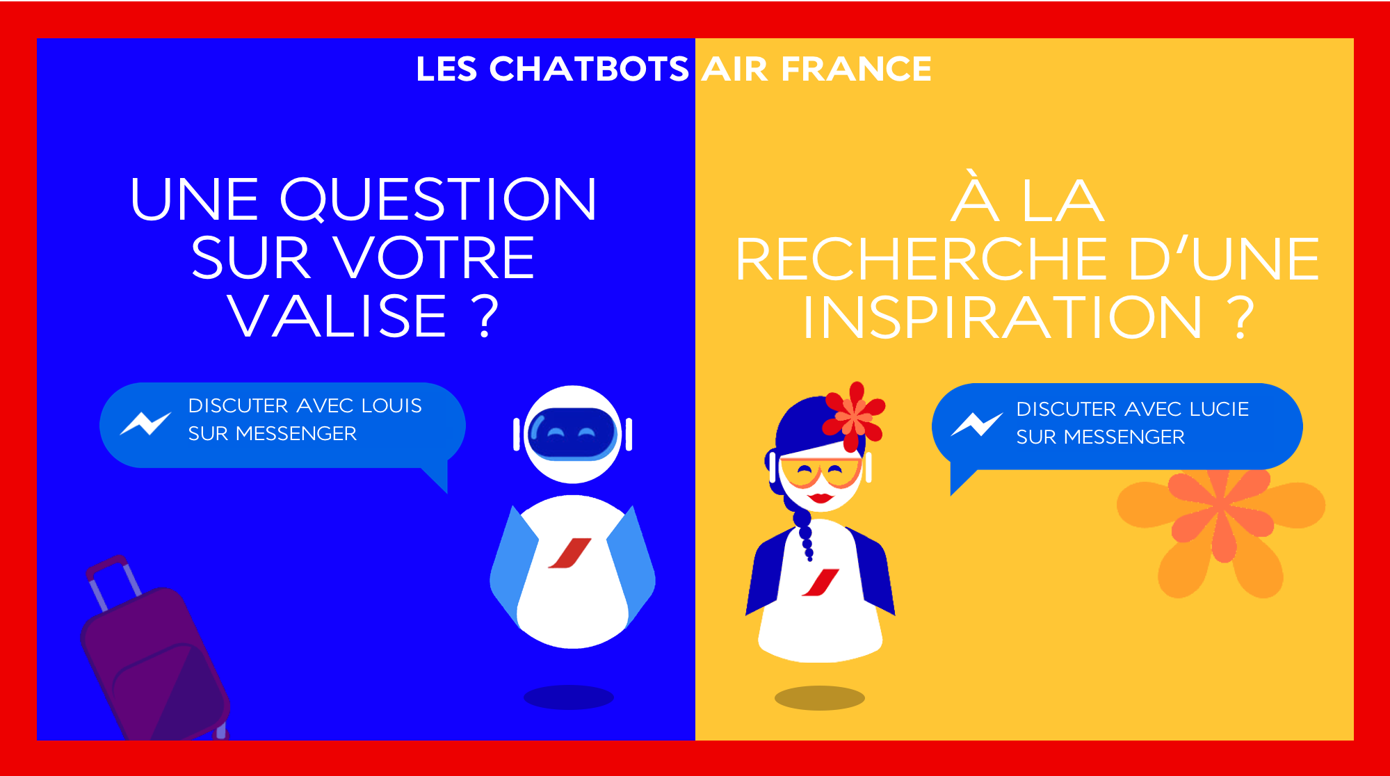 exemple du chatbot d'air france