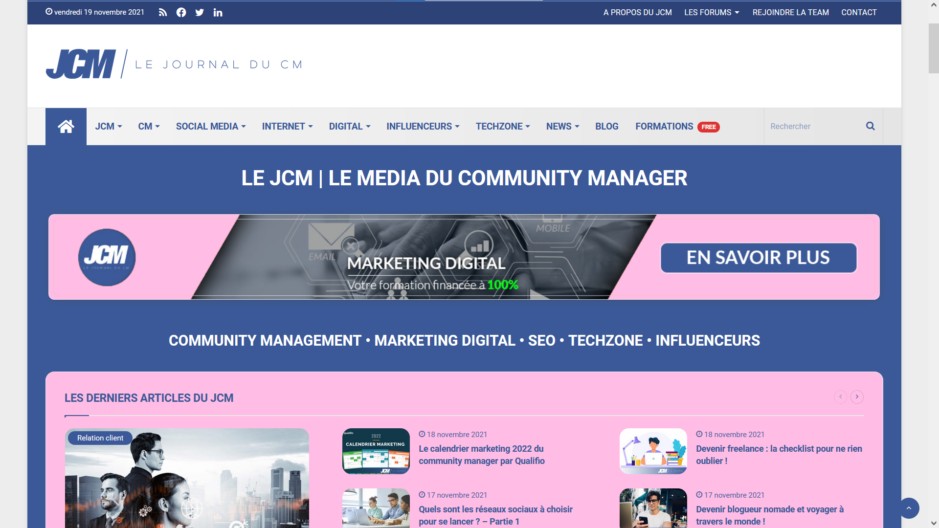 Journal du Community Manager